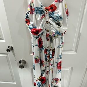 Floral Button-Down Dress